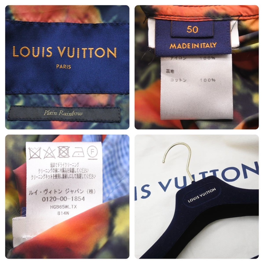 極美品 Louis Vuitton ルイヴィトン ヴァージルアブロー ポピードロシーグラフィックウィンドブレーカーブルゾン19SS 50  46058