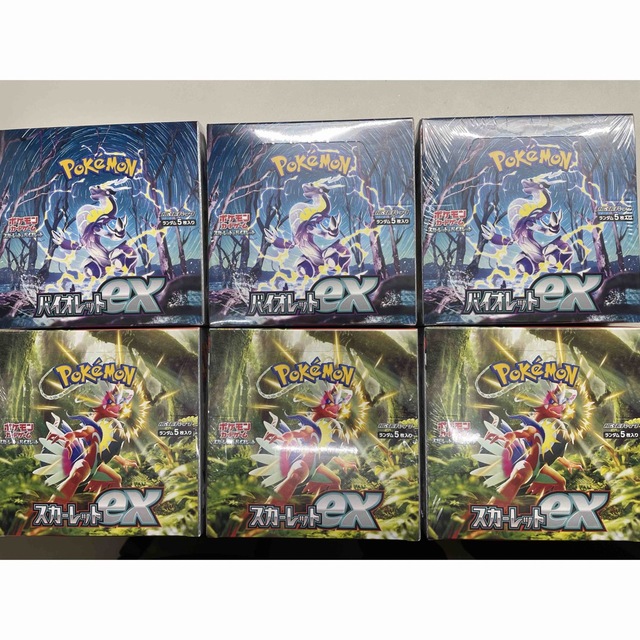 ポケモンカード　バイオレットex 6box