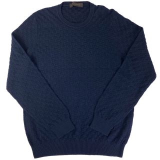 ルイヴィトン(LOUIS VUITTON)のルイ・ヴィトン ダミエ ニット 長袖セーター メンズ XL 【中古】(ニット/セーター)