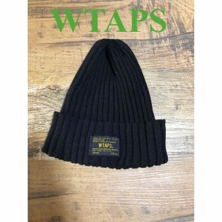 ダブルタップス(W)taps)のWTAPS ウール　黒　ニットキャップ　ビーニー　ニット帽　(ニット帽/ビーニー)