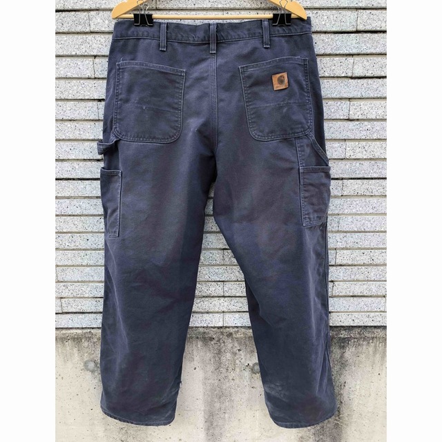 carhartt(カーハート)の雰囲気抜群 カーハート ペインターパンツ ダックパンツ ネイビー w36 古着 メンズのパンツ(ペインターパンツ)の商品写真