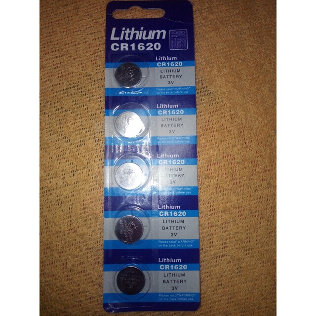 ボタン電池cr1620 5個×2合計 10個 腕時計電池 2024年12月迄 メンズの時計(その他)の商品写真