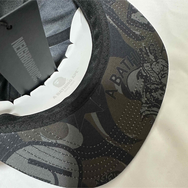 A BATHING APE(アベイシングエイプ)の[即完売] BAPEコラボ ベースボールキャップ ブラック  メンズの帽子(キャップ)の商品写真