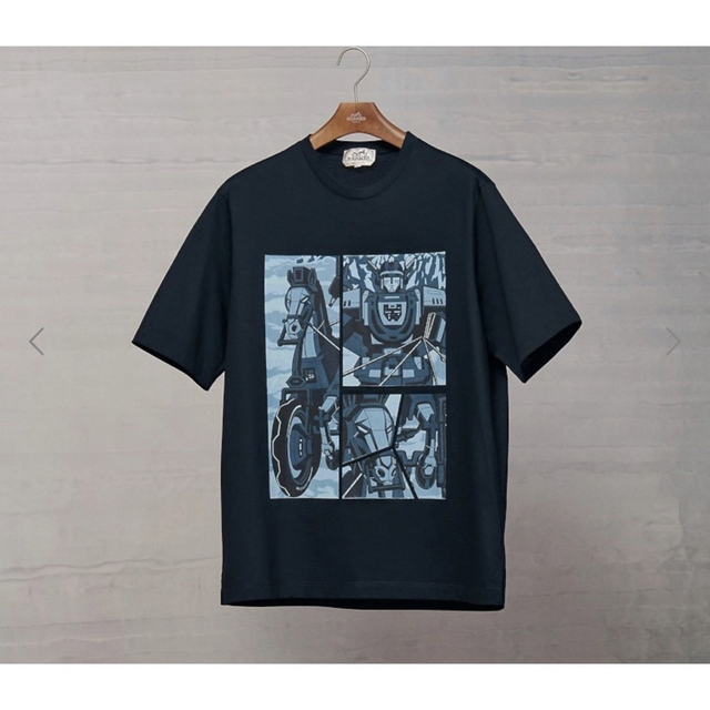 本物ナンバーナインデニムNUMBERNINEロゴプリント半袖Tシャツメンズ黒S