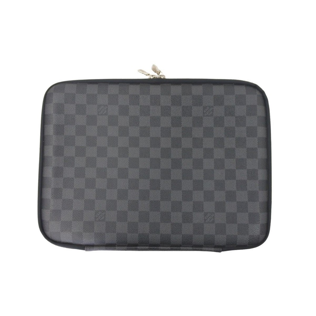 LOUIS VUITTON - ルイヴィトン PCケース ダミエグラフィット コンピューター スリーブPM N58026 メンズ クラッチバッグ 美品 中古 45899