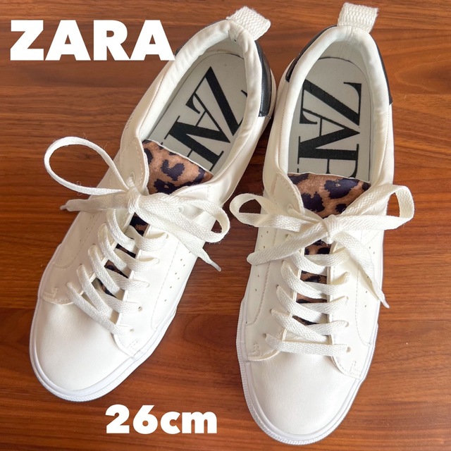 ZARA(ザラ)のZARA【1回使用】26cm レオパードデザインスニーカー レディースの靴/シューズ(スニーカー)の商品写真