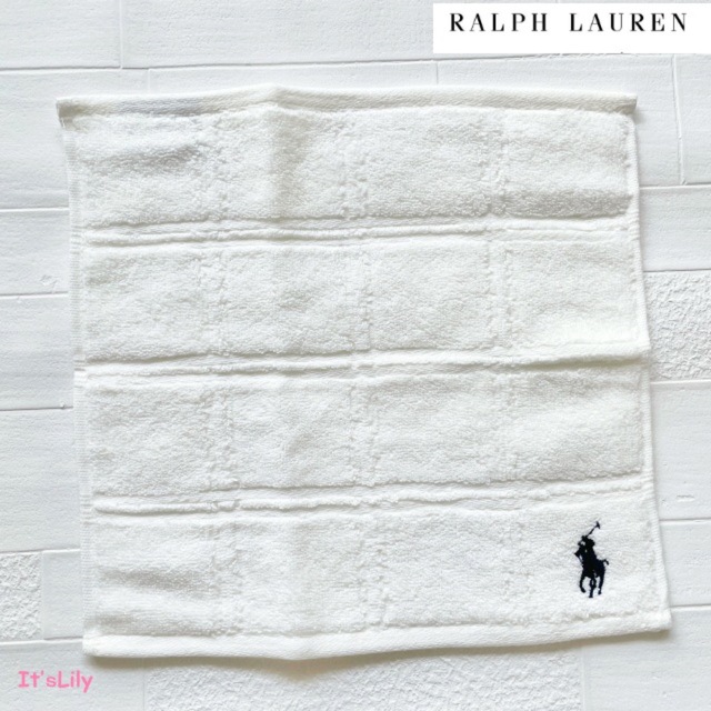 Ralph Lauren(ラルフローレン)の国内百貨店デザイン　ラルフローレン　定番　ハンカチ　タオル　2枚　プチプレゼント レディースのファッション小物(ハンカチ)の商品写真