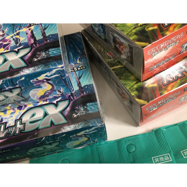 ポケモン - シュリンク付き ポケカ バイオレットex 2box スカーレット