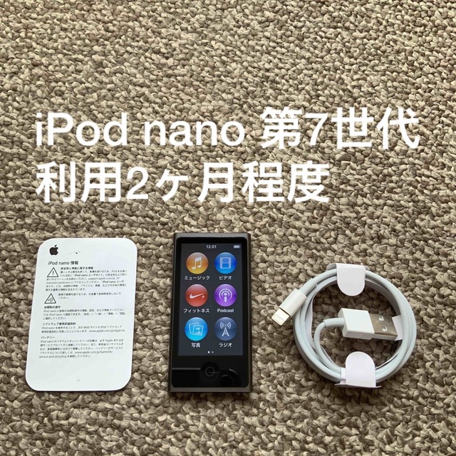 iPod nano 第7世代 16GB Appleアップル　アイポッド 本体