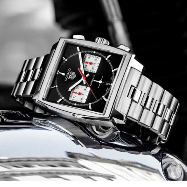 TAG Heuer(タグホイヤー)の新品　正規品 タグホイヤー  モナコ  ステンレス　ベルト　ストラップ メンズの時計(腕時計(アナログ))の商品写真