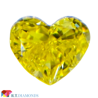 FANCY VIVID YELLOW 0.165ct HS/RT1742/CGL(その他)