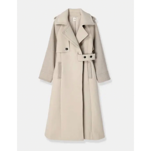 は自分にプチご褒美を ánuans L'orロル ベージュ Coat Long Wool
