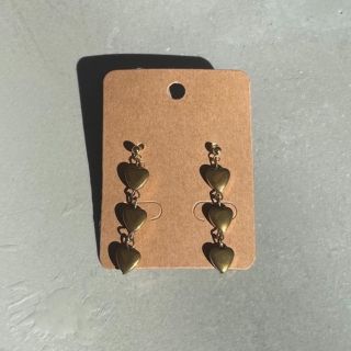 "gold heart" ピアス(ピアス)