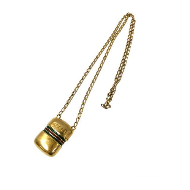 GUCCI グッチ シェリーライン ボトル ゴールド ネックレス KK539