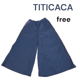 チチカカ(titicaca)のチチカカ コットン100% ガウチョパンツ(カジュアルパンツ)