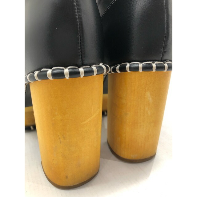 moussy(マウジー)のMOUSSY(マウジー) WOOD SOLE BOOTS レディース ブーツ【中古】【007】 レディースの靴/シューズ(ブーツ)の商品写真