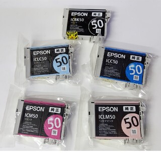 エプソン(EPSON)のエプソン インクカートリッジ IC6CL50 5色セット(OA機器)