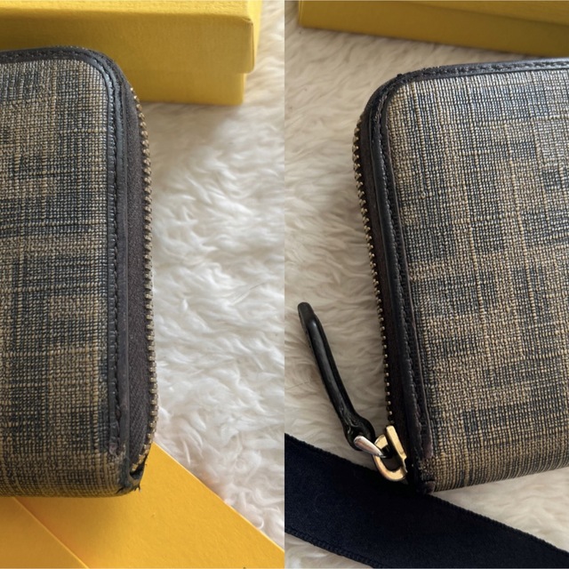 美品 FENDI フェンディ 長財布 ラウンドファスナー