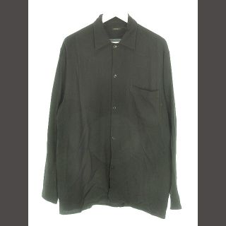 コモリ(COMOLI)のコモリ COMOLI 20SS レーヨン オープンカラーシャツ 1 黒(シャツ)