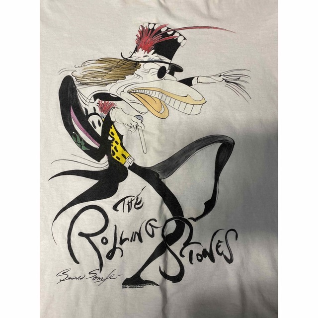 90'S当時物 The Rolling Stones ジェラルドスカーフT XL メンズのトップス(Tシャツ/カットソー(半袖/袖なし))の商品写真