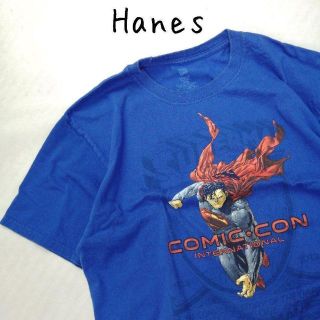 ヘインズ(Hanes)の【アメリカTシャツ Hanes】スーパーマン 半袖 Tシャツ(Tシャツ/カットソー(半袖/袖なし))