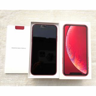 アイフォーン(iPhone)の★iPhoneXR Red ★画面割れ ジャンク(スマートフォン本体)