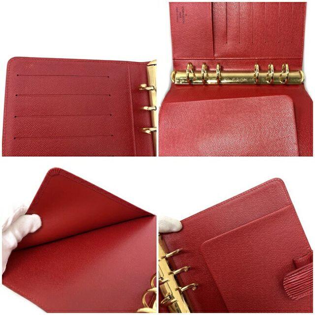 LOUISVUITTON MM レッド 手帳カバー-