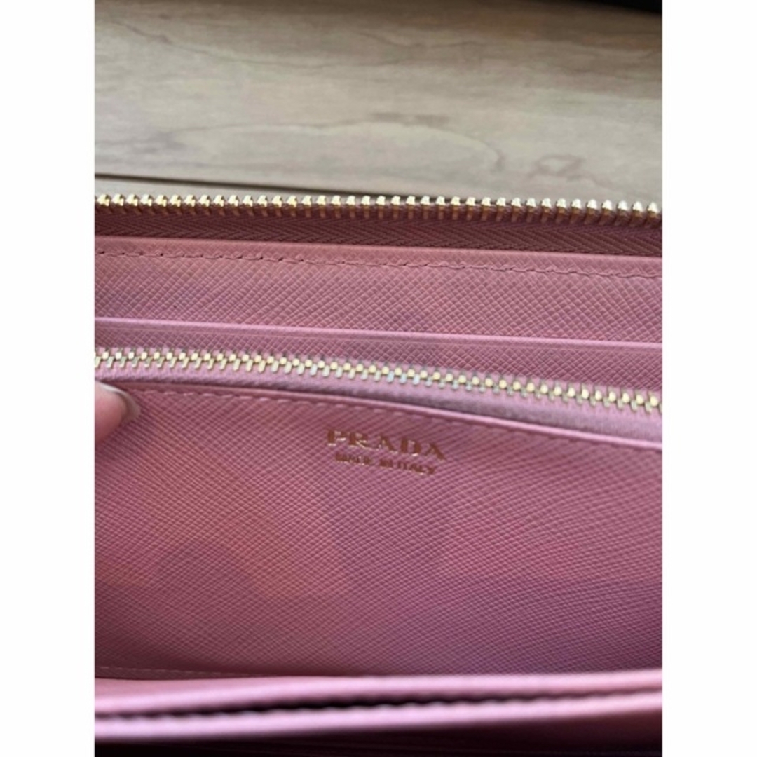 PRADA プラダ　長財布　ピンク　美品