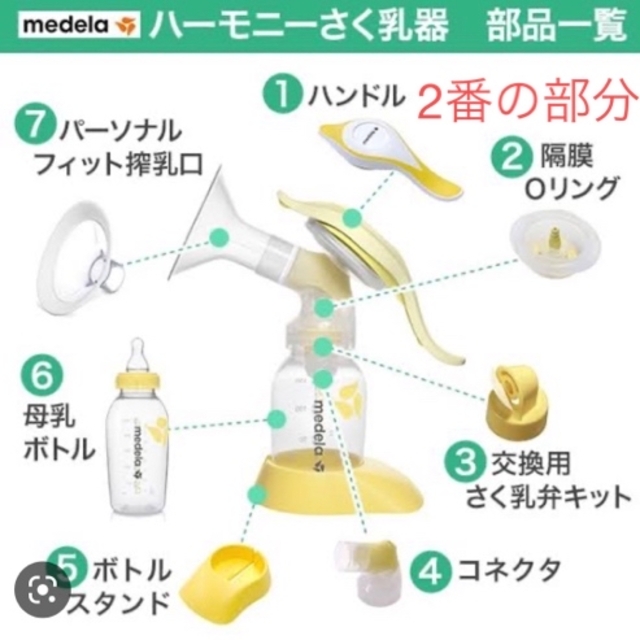 medela(メデラ)のメデラハーモニーo-ring 搾乳機パーツ キッズ/ベビー/マタニティの授乳/お食事用品(その他)の商品写真