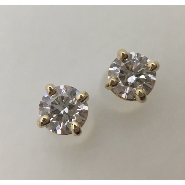 最終値下 ティファニー 0.57ct 大粒ダイヤ ソリティア ピアス 訳あり-