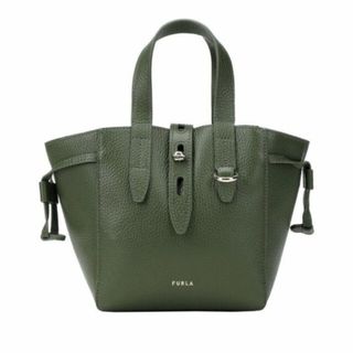 フルラ(Furla)のFURLA NET mini ダークグリーン 中古美品〔20〕(ハンドバッグ)