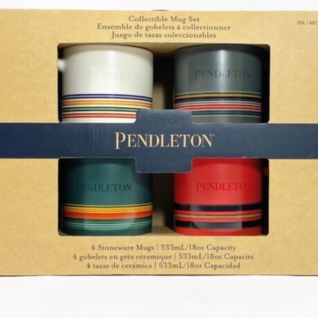 PENDLETON(ペンドルトン)の新品　未開封　ペンドルトン　マグカップ　4個セット インテリア/住まい/日用品のキッチン/食器(グラス/カップ)の商品写真