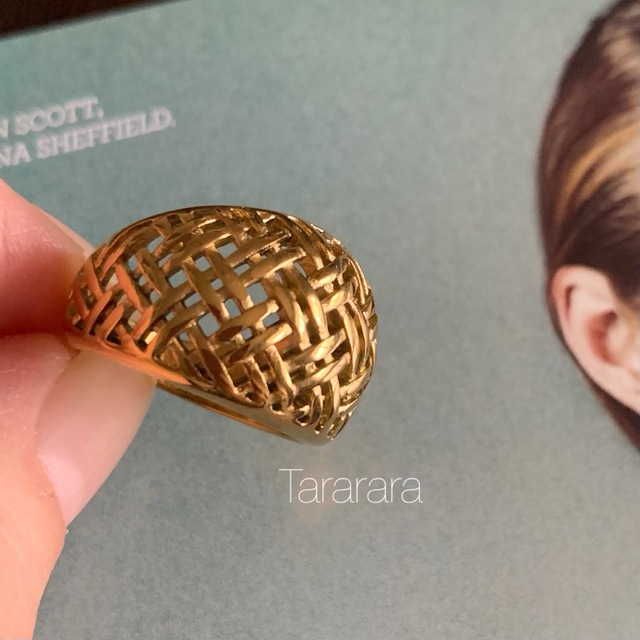 ●ステンレスbasket weavingリング●金属アレルギー対応 レディースのアクセサリー(リング(指輪))の商品写真