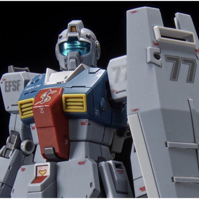 BANDAI(バンダイ)のHG1/144 ジム（スレッガー搭乗機） エンタメ/ホビーのおもちゃ/ぬいぐるみ(模型/プラモデル)の商品写真