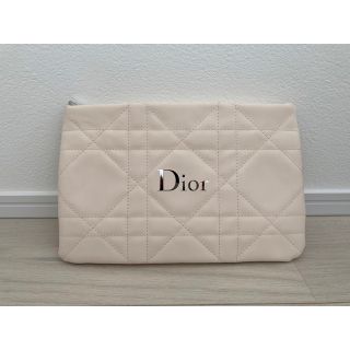 ディオール(Dior)の【Dior】ディオール ノベルティポーチ ホワイト 【新品未使用】(ポーチ)