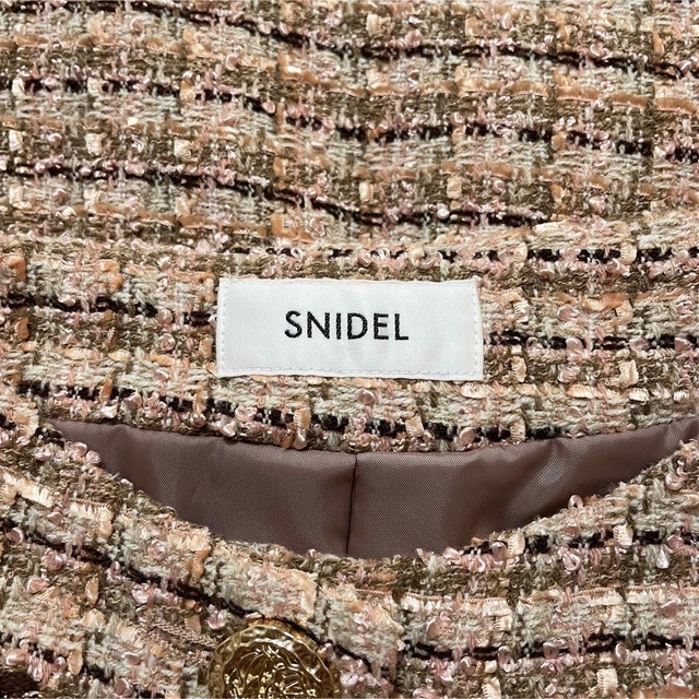 SNIDEL(スナイデル)の今季完売品♡ SNIDEL  スナイデル  オーバーサイズツイードジャケット レディースのジャケット/アウター(ノーカラージャケット)の商品写真