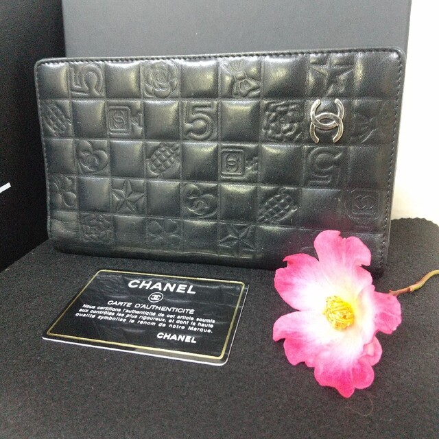 ✨レア✨❤️ CHANEL❤️ シャネル ココマーク NO5 二つ折り 長財布 | フリマアプリ ラクマ