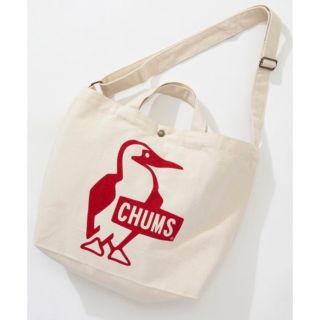 チャムス(CHUMS)のチャムス ショルダー Booby Canvas Shoulder レッド(ショルダーバッグ)