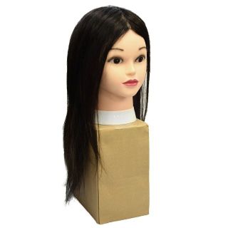 カットマネキン 50cm 人毛100％ カットモデル プロ仕様 ロングヘア(その他)