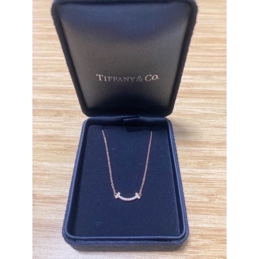 Tiffany & Co. - Tiffany Tスマイル ネックレス ミニ ダイヤ Tiffany & Co. - Tiffany Tスマイル ネックレス ミニ ダイヤ