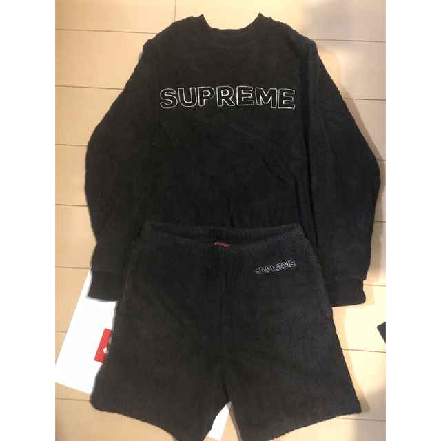 supreme 17ss terry crewneck  short sサイズ