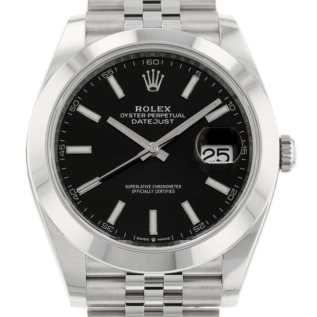 ROLEX - ロレックス デイトジャスト41 126300 ROLEX 腕時計 黒文字盤