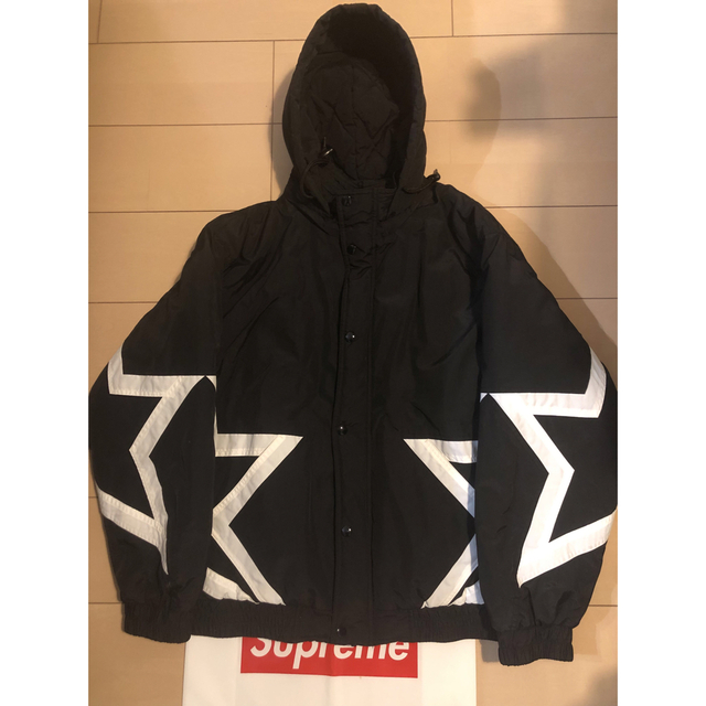 ☆シュプリーム Stars Puffy Jacket sizeS black - ブルゾン