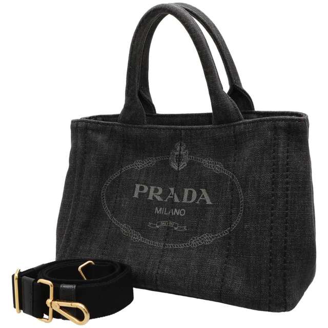 特別訳あり特価】 PRADA - デニムキャンバス バッグ PRADA 1BG439 2way