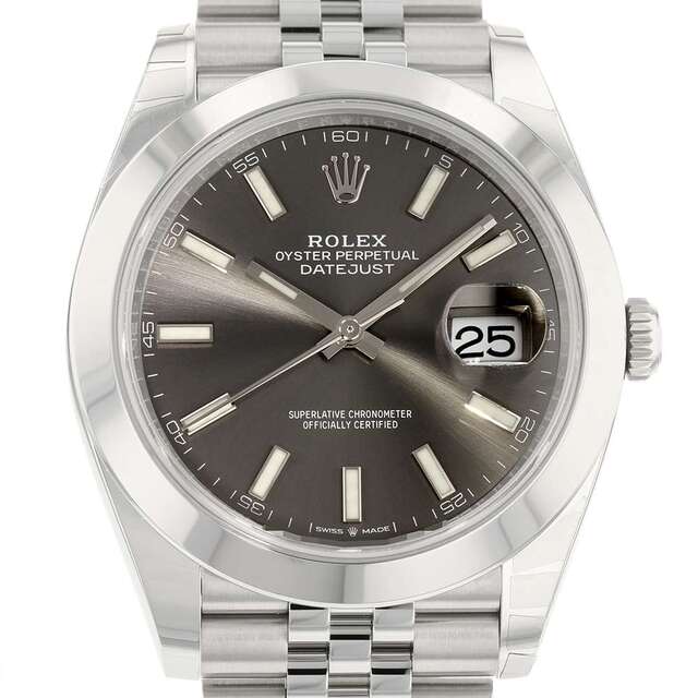 ROLEX - ロレックス デイトジャスト41 126300 ROLEX 腕時計 グレー文字盤