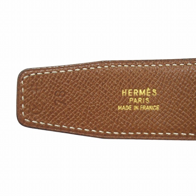 美品 エルメス HERMES Hバックル リバーシブル ベルト ◆１