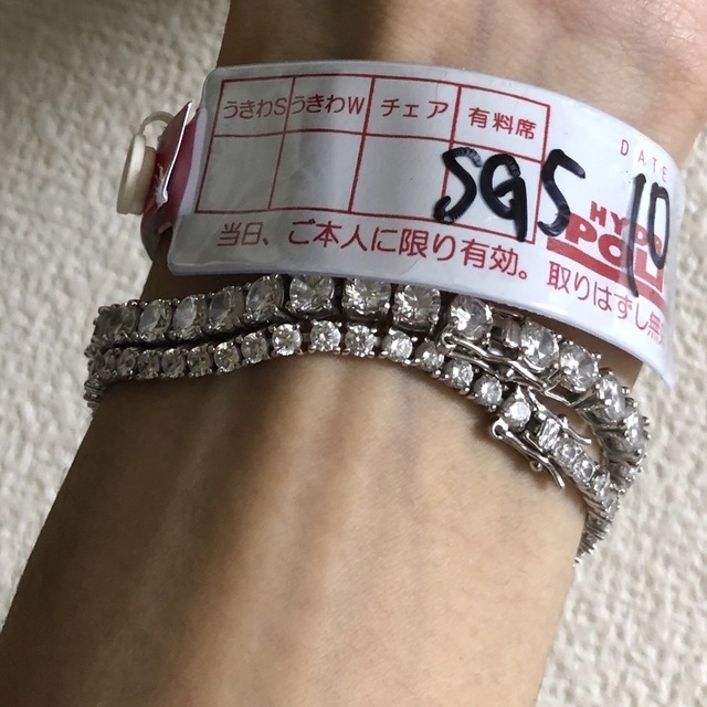 AVALANCHE - 【中古】ヒップホップ テニスチェーン ブレスレット 925