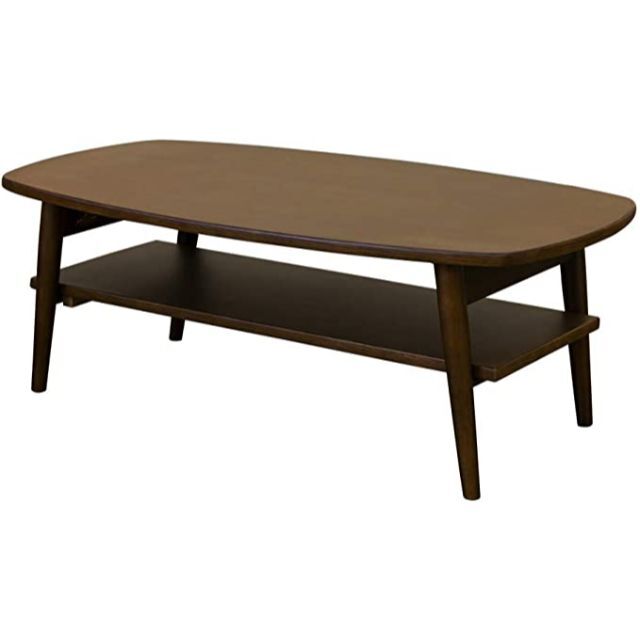 【 ダークブラウン 】　センターテーブル ローテーブル 折りたたみ テーブル