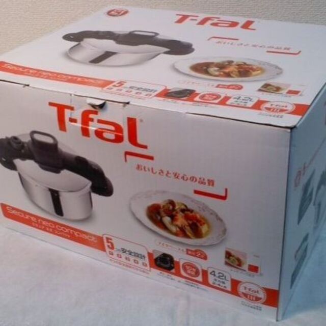 T-fal - ○セキュアネオ コンパクト 4.2L 圧力鍋 T-Fal T-fal - ○セキュアネオ コンパクト 4.2L 圧力鍋 T-Fal