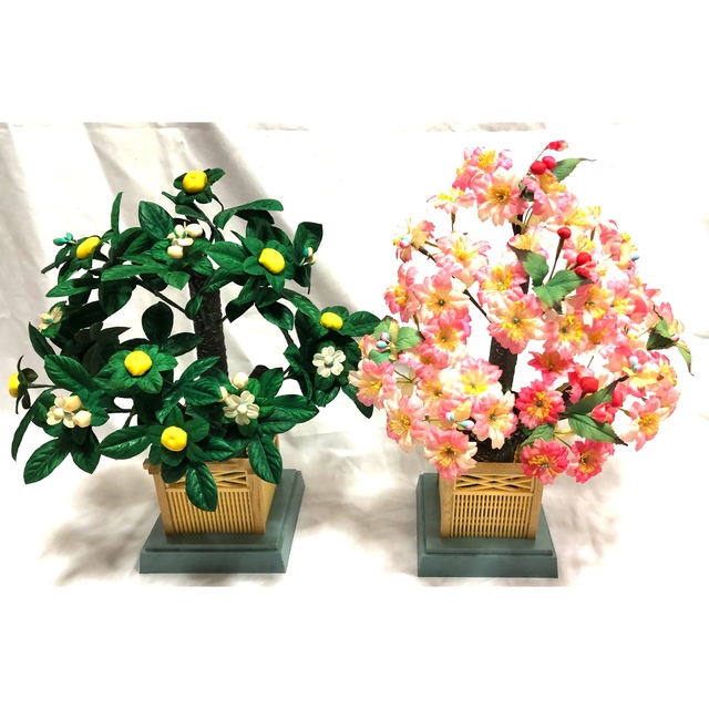 桜 と 橘 2点セット ひな人形用 お雛様 峰月 桃の節句 ひな祭り 桜 と 橘 2点セット ひな人形用 お雛様 峰月 桃の節句 ひな祭り